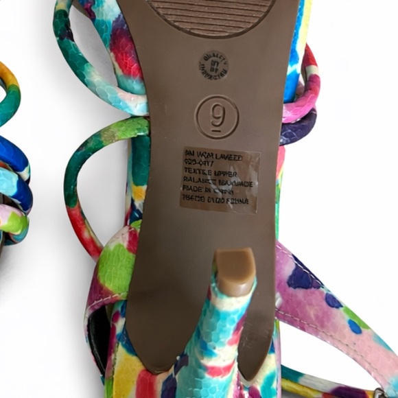 Worthington Multicolor Strappy Heels-Size 9 - Picture 6 of 6